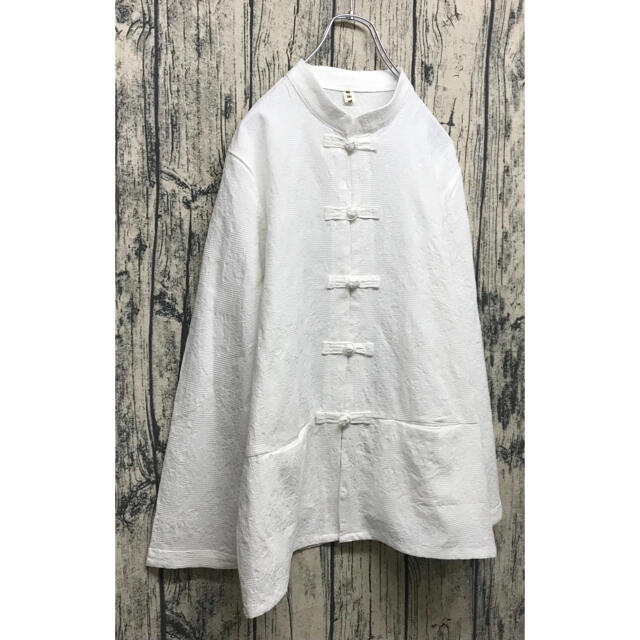 China shirt white レディースのトップス(シャツ/ブラウス(長袖/七分))の商品写真