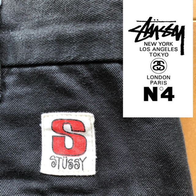 STUSSY(ステューシー)のステューシー オールドステューシー チノパンツ チノパン ストレート ブラック  メンズのパンツ(チノパン)の商品写真