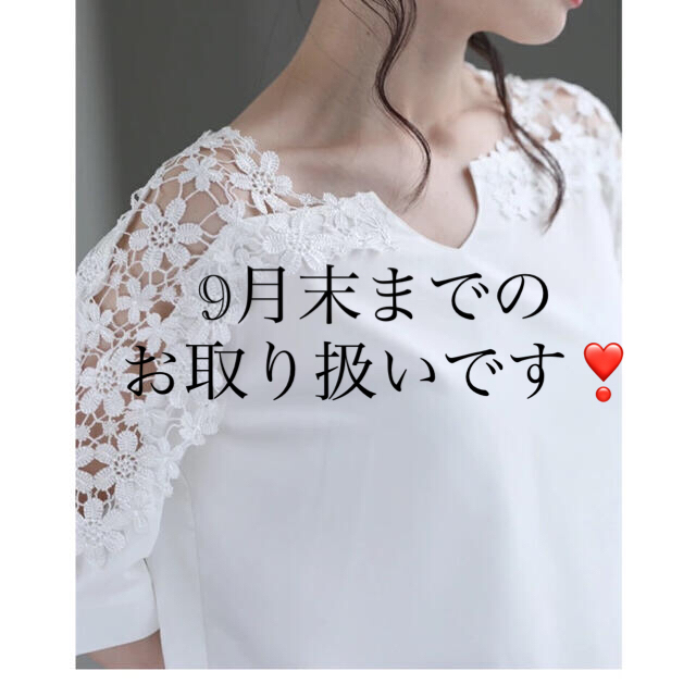 cawaii(カワイイ)のきいな様専用❣️定価¥9,000以上❗️美しく透ける肩花レースのブラウス レディースのトップス(シャツ/ブラウス(半袖/袖なし))の商品写真