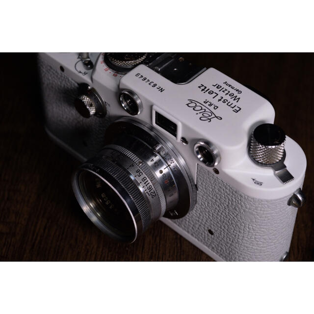 完動品 美品 ライカ Leica iiif  ホワイトライトグレー 後塗