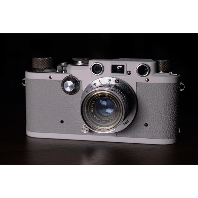LEICA(ライカ)の完動品 美品 ライカ Leica iiif  ホワイトライトグレー 後塗 スマホ/家電/カメラのカメラ(フィルムカメラ)の商品写真