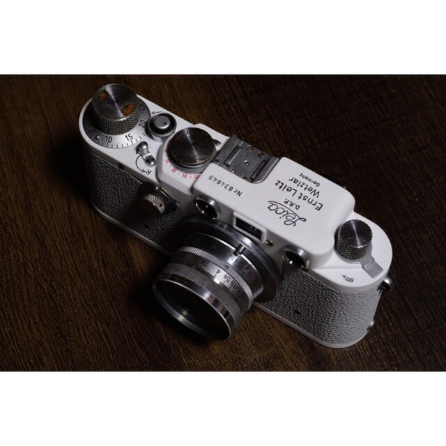 LEICA(ライカ)の完動品 美品 ライカ Leica iiif  ホワイトライトグレー 後塗 スマホ/家電/カメラのカメラ(フィルムカメラ)の商品写真