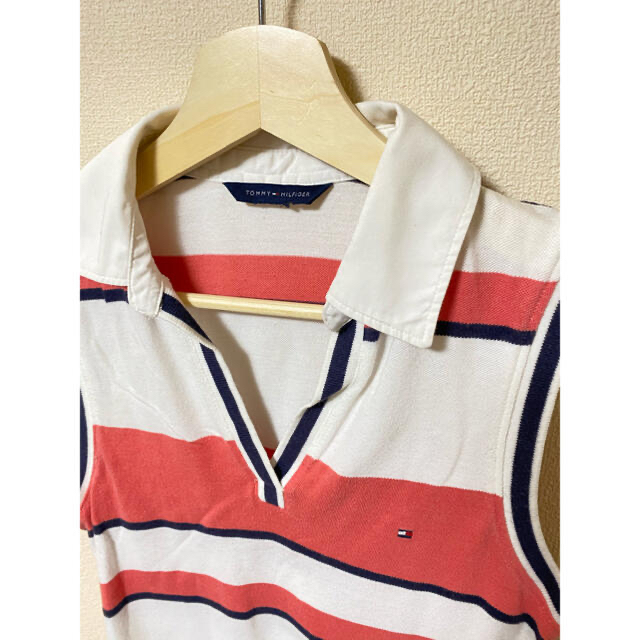 TOMMY HILFIGER(トミーヒルフィガー)の☆トミーフィルフィガーのノースリポロ☆ レディースのトップス(ポロシャツ)の商品写真