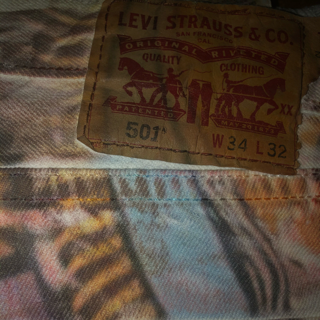 Levi's(リーバイス)のリーバイス　501 リメイクプリント【希少】 メンズのパンツ(デニム/ジーンズ)の商品写真