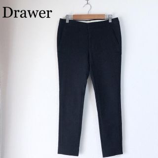 ドゥロワー(Drawer)のDrawer 定番人気♪コットンリネンテーパードパンツ  34 ブラック 春夏(カジュアルパンツ)