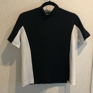 ザラ(ZARA)のZARA 切り替えハイネックカットソー(Tシャツ(半袖/袖なし))