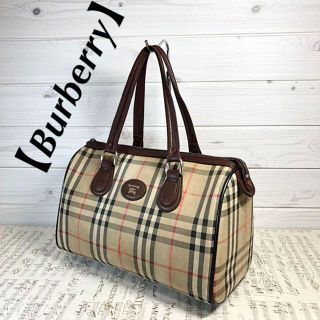 バーバリー(BURBERRY)の【Burberry】ミニボストンバッグ　ノバチェック　シャドーフォース(ハンドバッグ)