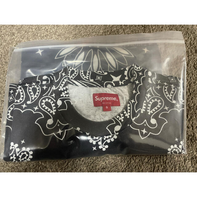 supreme Small Box Tee Black Bandana S 新品 1