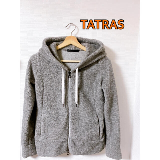 タトラス TATRAS ボアフリースパーカー グレー