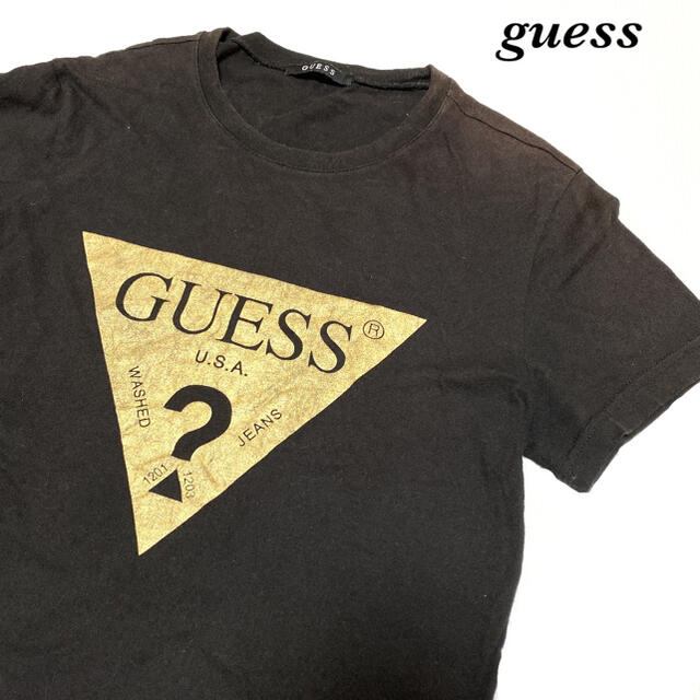 GUESS(ゲス)のメンズ　レディース　guess ゲス　Tシャツ　定番　デカロゴ　vintage メンズのトップス(Tシャツ/カットソー(半袖/袖なし))の商品写真