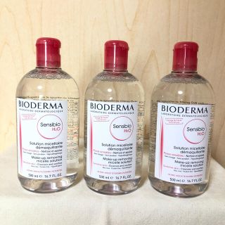 ビオデルマ(BIODERMA)のビオデルマ サンシビオ  クレアリン H2O  500mL 3本(クレンジング/メイク落とし)