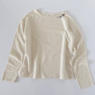 ナチュラルランドリー(NATURAL LAUNDRY)のgrin グリン フラワー刺繍コットンシャツ カットソー 2(カットソー(長袖/七分))