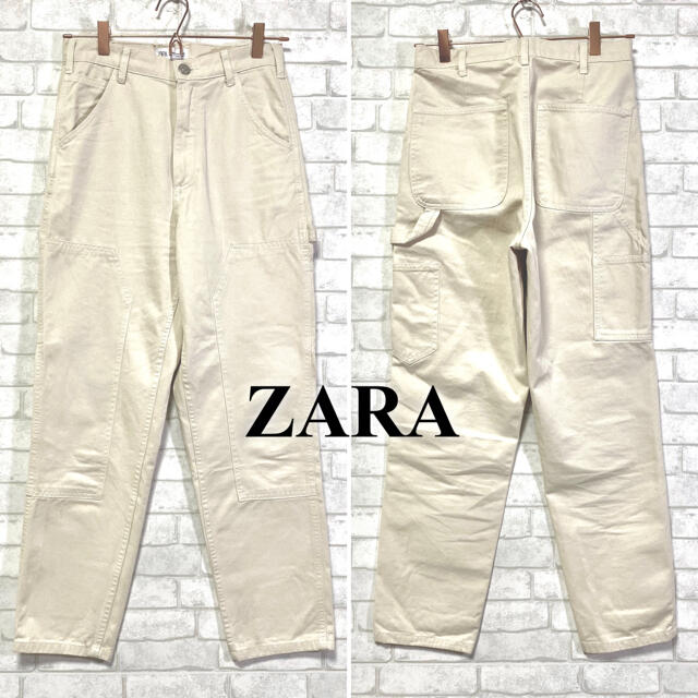 ZARA(ザラ)のZARA ザラ ペインターパンツ ベイカー テーパード 8ポケット レディースのパンツ(ワークパンツ/カーゴパンツ)の商品写真