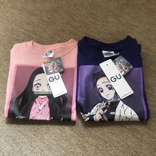 ジーユー(GU)の専用　鬼滅の刃　GU半袖 Tシャツ　2枚セットサイズ120(Tシャツ/カットソー)