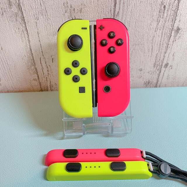 任天堂美品 人気カラー ピンク イエロー Switch 左右セット ジョイコン