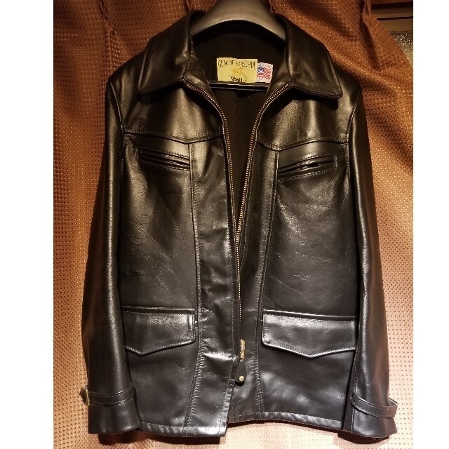 65cm身幅値下げ交渉可！美品 Schoot GENUINE HORSEHIDE 42