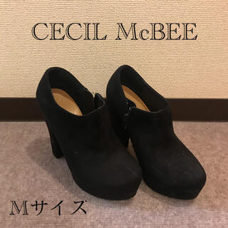 セシルマクビー(CECIL McBEE)のCECIL McBEE ショートブーツ Mサイズ（黒）(ブーツ)