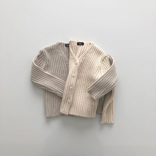 韓国子供服　rib cardigan  キッズカーディガン　男女兼用　新品(ニット/セーター)