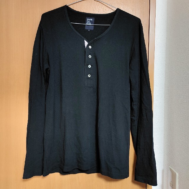 SHIPS(シップス)の【値下げ】SHIPS　メンズ　ロングTシャツ　Lサイズ　黒 メンズのトップス(Tシャツ/カットソー(七分/長袖))の商品写真