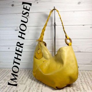 マザーハウス(MOTHERHOUSE)の【マザーハウス】黄色グラデーション　ワンショルダーバッグ　レザー　花柄(ショルダーバッグ)