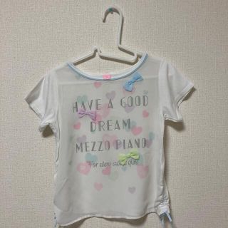 メゾピアノ(mezzo piano)のメゾピアノ  半袖Tシャツ  S（140cm）(Tシャツ/カットソー)