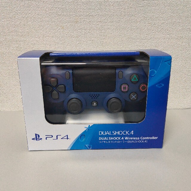 DUALSHOCK4 ワイヤレスコントローラー　ミッドナイトブルー エンタメ/ホビーのゲームソフト/ゲーム機本体(その他)の商品写真