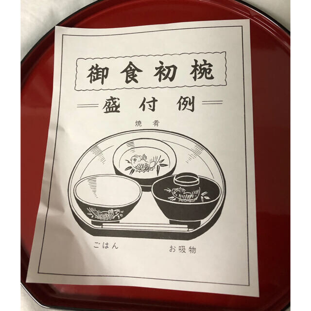 【値下げ】お食い初め 食器セット キッズ/ベビー/マタニティのメモリアル/セレモニー用品(お食い初め用品)の商品写真