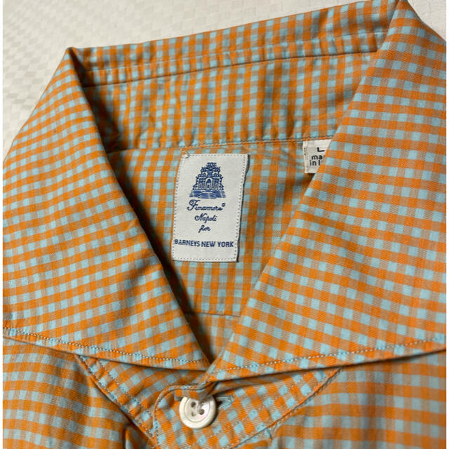 FINAMORE(フィナモレ)の値下げ❗️【新品未使用】フィナモレ　バーニーズニューヨーク　チェックシャツ メンズのトップス(シャツ)の商品写真