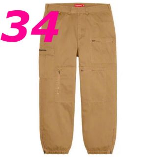 シュプリーム(Supreme)のCargo Flight Pant Tan カーゴ フライト パンツ　34(ワークパンツ/カーゴパンツ)