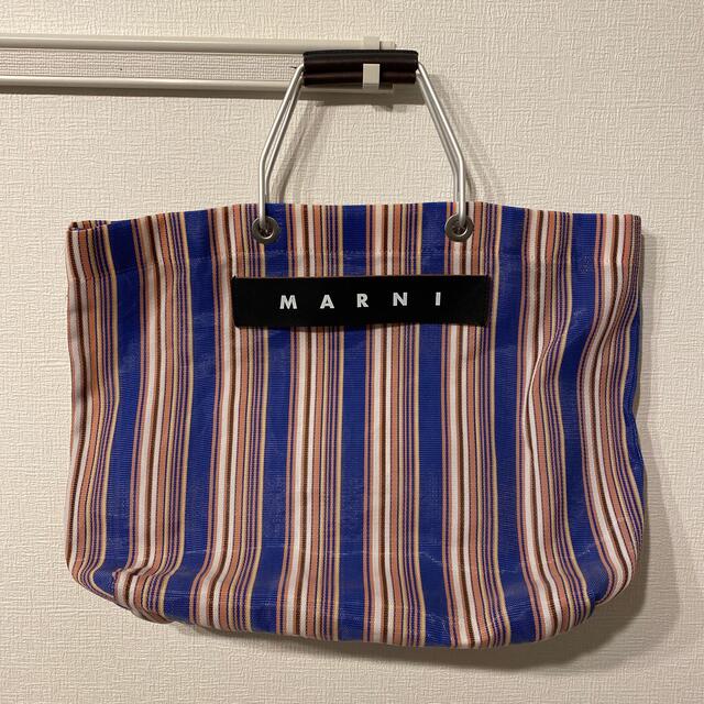 Marni(マルニ)のMARNI MARKET ショッピングバッグ ネイビー レディースのバッグ(トートバッグ)の商品写真