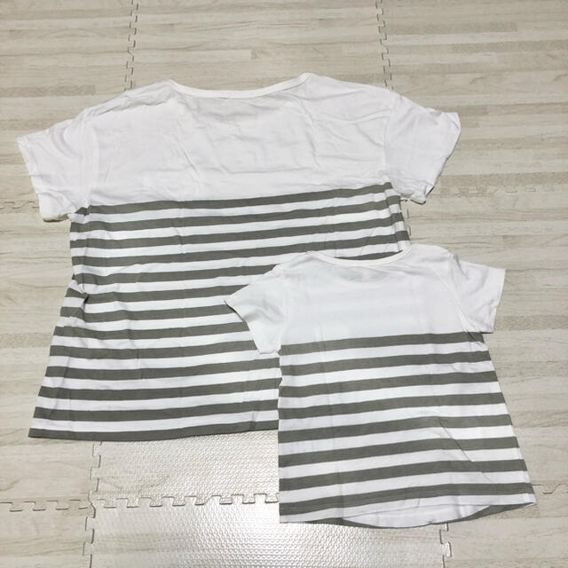 SM2(サマンサモスモス)の親子コーデ 半袖Tシャツ ボーダー SM2 100cm キッズ/ベビー/マタニティのキッズ服男の子用(90cm~)(Tシャツ/カットソー)の商品写真