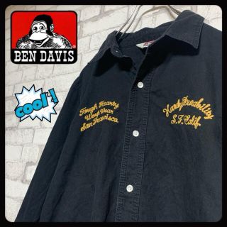 ベンデイビス(BEN DAVIS)の【刺繍グラフィック】BEN DAVIS ベンデイビス/長袖コットンシャツ (シャツ)