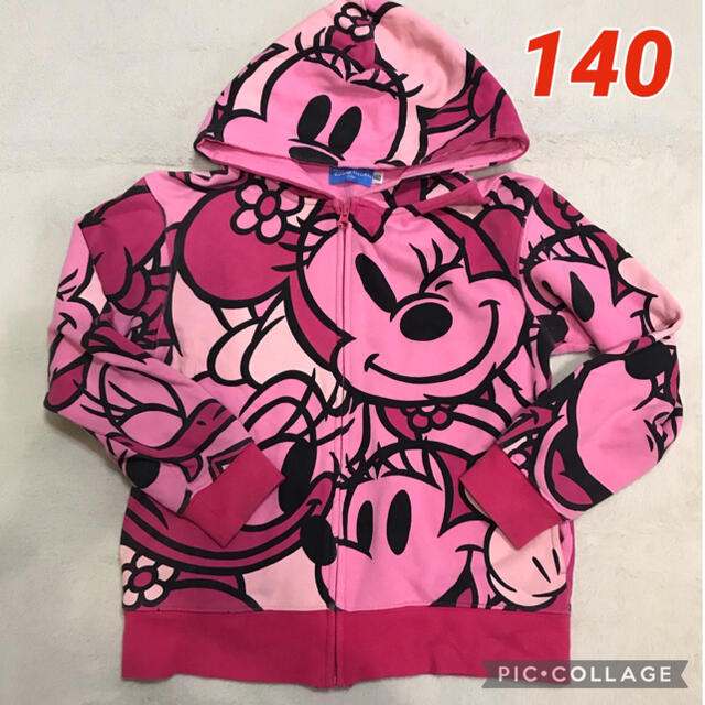 Disney(ディズニー)のディズニー ミニー、デイジー パーカー 140 キッズ/ベビー/マタニティのキッズ服女の子用(90cm~)(ジャケット/上着)の商品写真