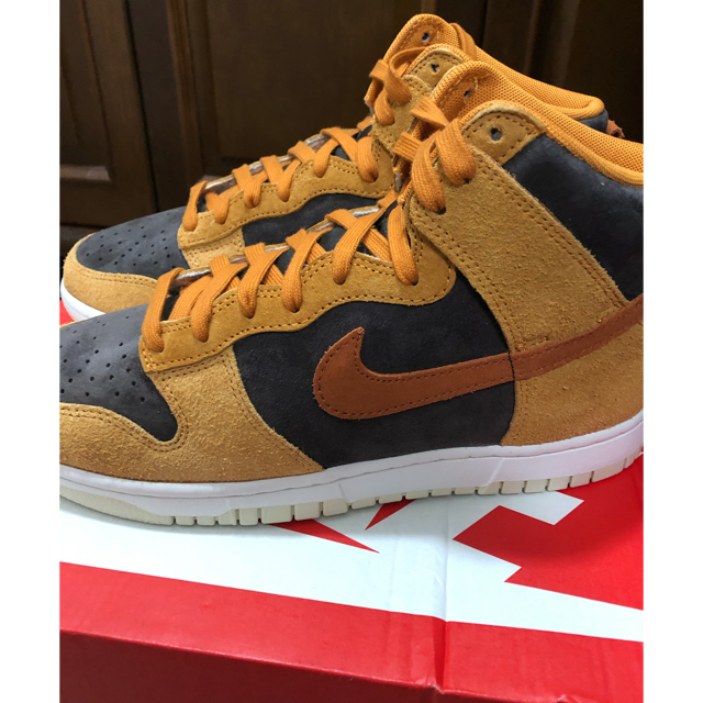 NIKE DUNK HIGH PRM "DARK CURRY"26cm