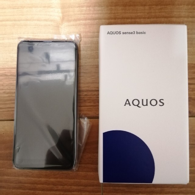 AQUOS(アクオス)の☆更に値下げ2☆【新品未使用】AQUOS sense 3 basic (黒) スマホ/家電/カメラのスマートフォン/携帯電話(スマートフォン本体)の商品写真