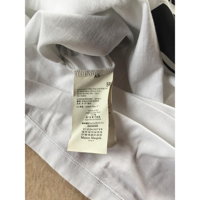 白XS新品 メゾン マルジェラ レディース オーバーサイズ Tシャツ ワンピース