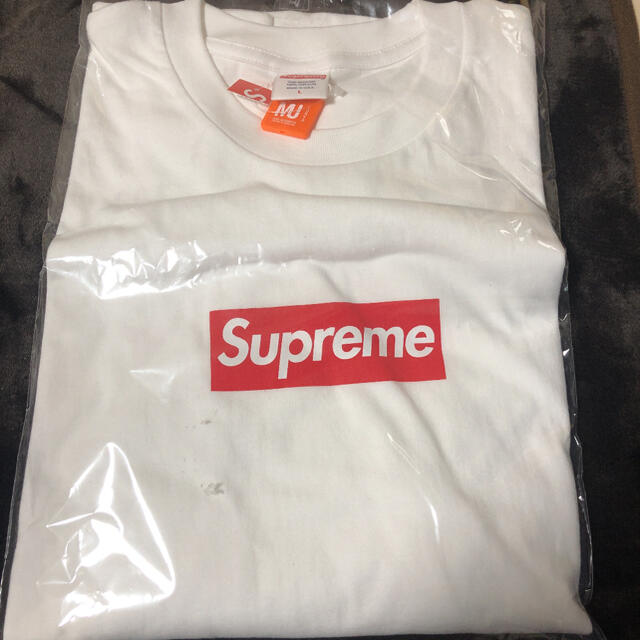 Supreme Box Logo L/S Tee White Lサイズ - Tシャツ/カットソー(七分/長袖)