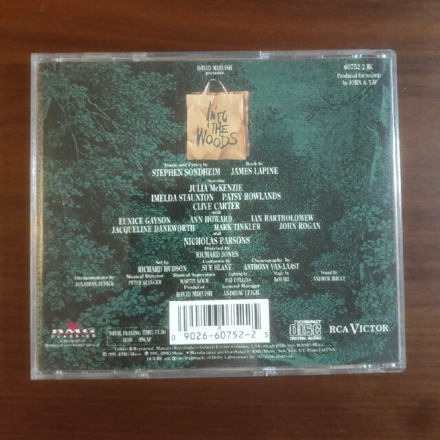 スティーヴン・ソンドハイム『Into the Woods』 エンタメ/ホビーのCD(ポップス/ロック(洋楽))の商品写真