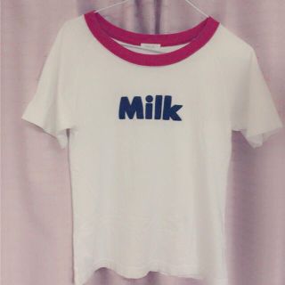 ミルク(MILK)のもか様お取り置き MILK 定番Tシャツ 赤(Tシャツ(半袖/袖なし))