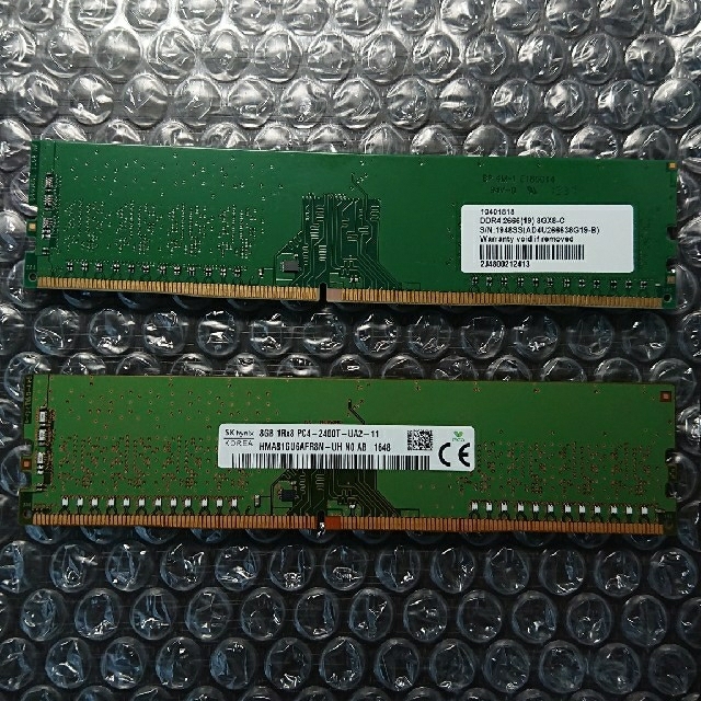 物理メモリ DDR4 8GB×2