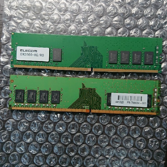 物理メモリ DDR4 8GB×2 1