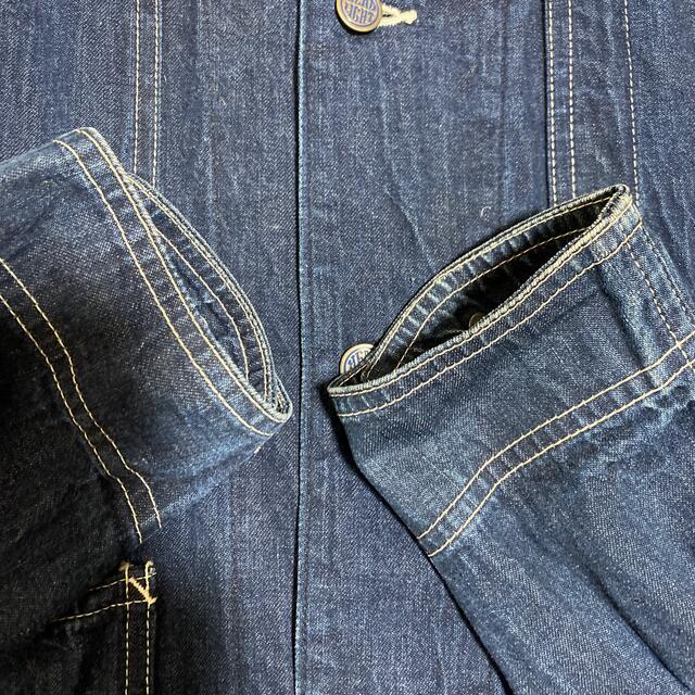 WAREHOUSE(ウエアハウス)のHEAD LIGHT デニムカバーオール 復刻 サイズL メンズのジャケット/アウター(カバーオール)の商品写真
