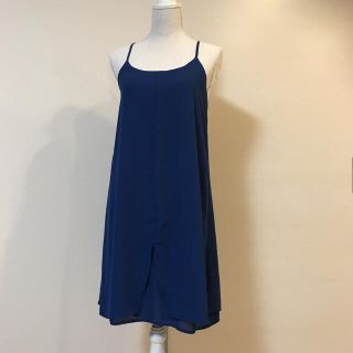 アパートバイローリーズ(apart by lowrys)のドレープが素敵♡ すらっと上品　キャミワンピース　新品タグ付き！(ひざ丈ワンピース)