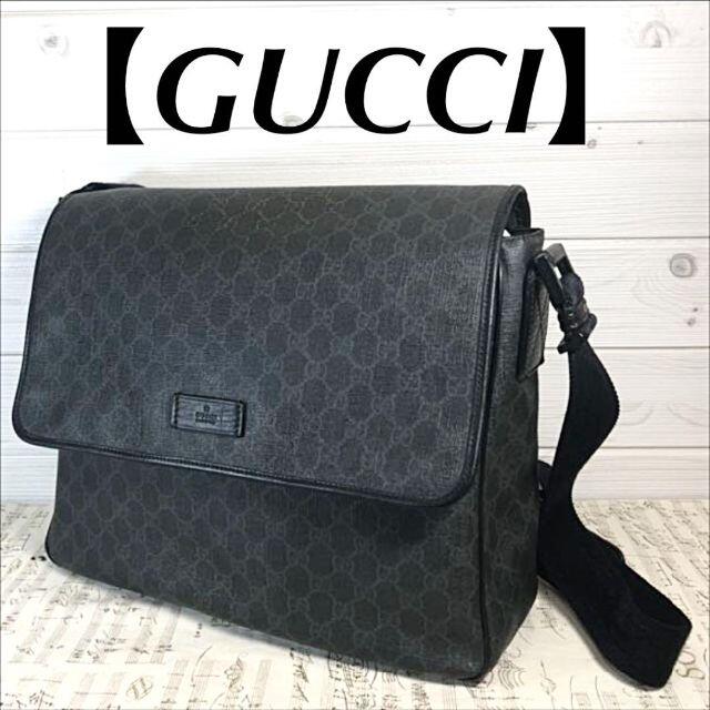 GUCCI】GGスプリーム GG柄 ブラック 169935 A4収納可 値引きする
