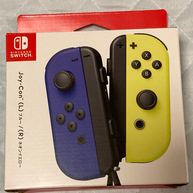 Nintendo Switch(ニンテンドースイッチ)のJoy-Con ブルーネオンイエロー　switch エンタメ/ホビーのゲームソフト/ゲーム機本体(家庭用ゲーム機本体)の商品写真