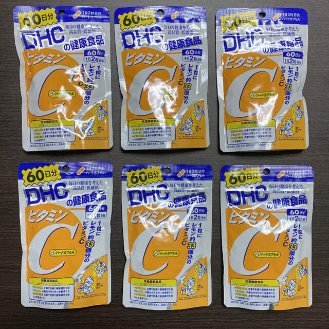 DHC(ディーエイチシー)のDHC ビタミンC ハードカプセル 60日 120粒 6袋 食品/飲料/酒の健康食品(ビタミン)の商品写真