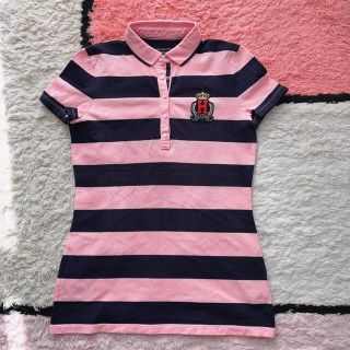 トミーヒルフィガー(TOMMY HILFIGER)の専用⭐︎ Tommy パッチボーダーポロシャツ マルチカラー(ポロシャツ)