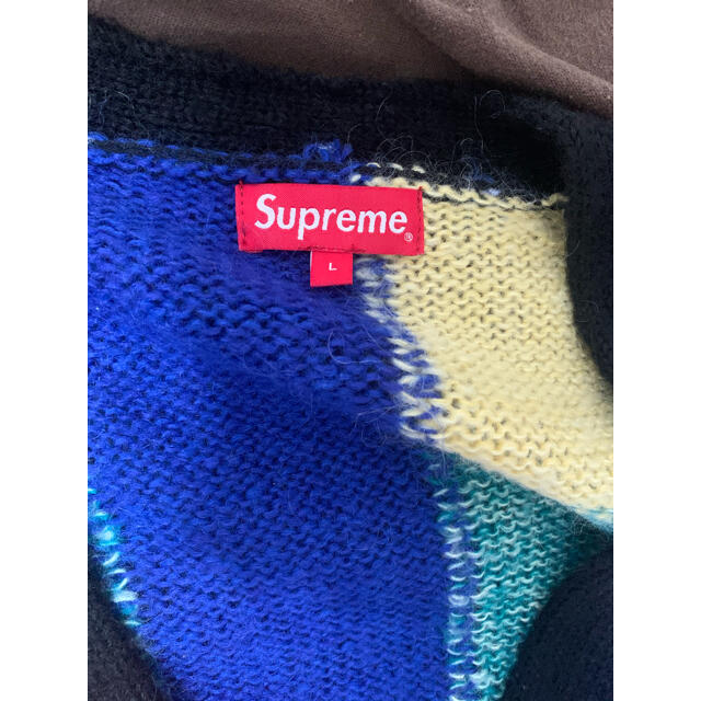 Supreme(シュプリーム)のsupreme 19ss モヘアパッチワークカーディガン L メンズのトップス(カーディガン)の商品写真