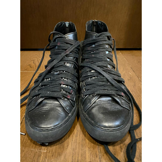 RAF SIMONS(ラフシモンズ)のRAF SIMONS ラフシモンズ 多重シューレース スニーカー ブラック 41 メンズの靴/シューズ(スニーカー)の商品写真