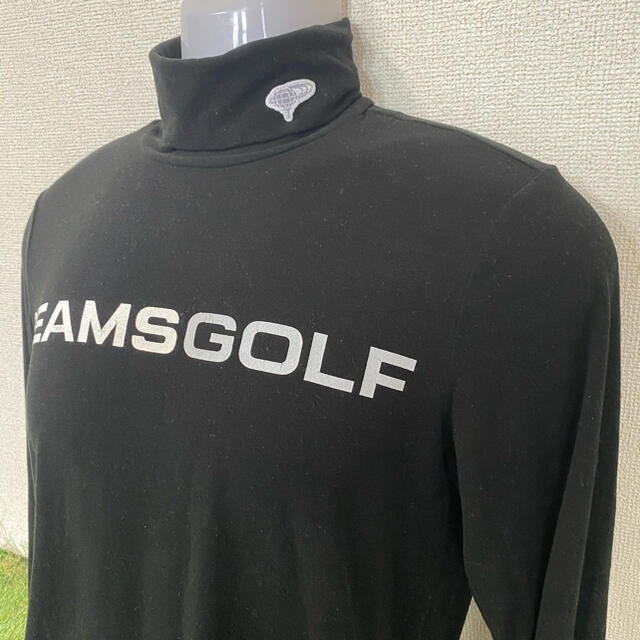 BEAMS GOLF ビームスゴルフ プリントハイネック メンズＳ ブラック